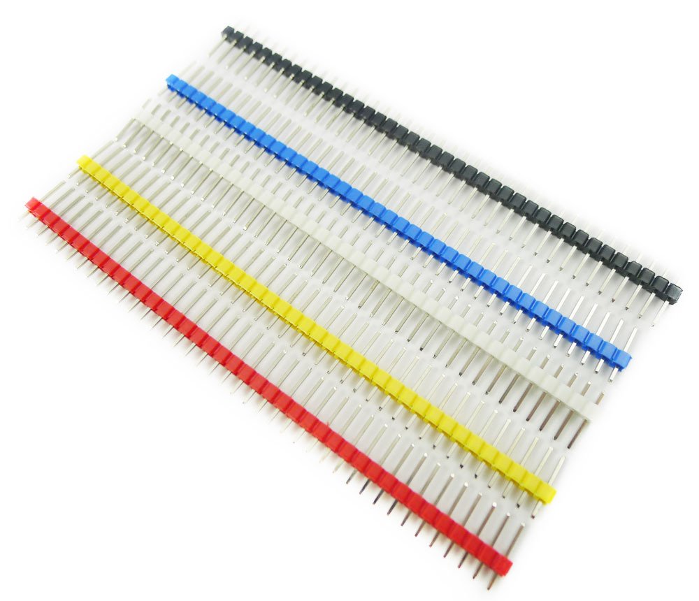 Amazon.co.jp: KKHMF 10pcs 40pin 2.54mm Male Colorful Single Row